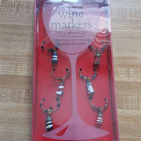 Six (6) Wine Markers by Boston Warehouse Unopened Unused & in …