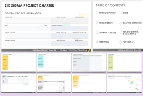 Six Sigma Project Charters and Examples Smartsheet