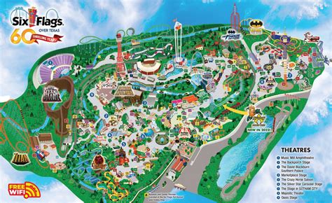 Six flags maps. Directions to the Park. Finding your way to the thrills and excitement of Six Flags New England is simple. The park is only a short drive from Boston, Albany, and other Northeast areas. So, no matter where you live, you can go from an ordinary day to extraordinary action, in no time. 
