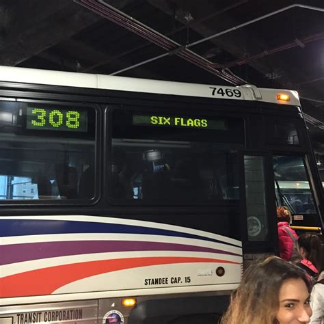 No, there is no direct bus from Bridgeport to Six Flags Great Adventure. However, there are services departing from Bridgeport Bus Stop and arriving at Six Flags Great Adventure via Port Authority Bus Terminal. The journey, including transfers, takes approximately 4h 45m. More details. 