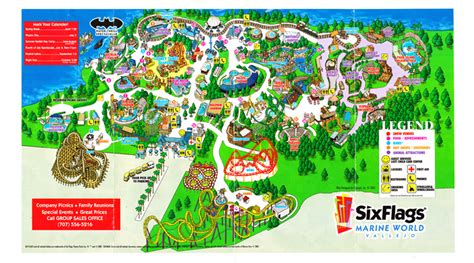 Six flags vallejo map. 