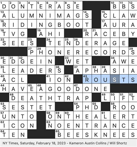 New York Times Crossword; December 18 2023; Six lines in a