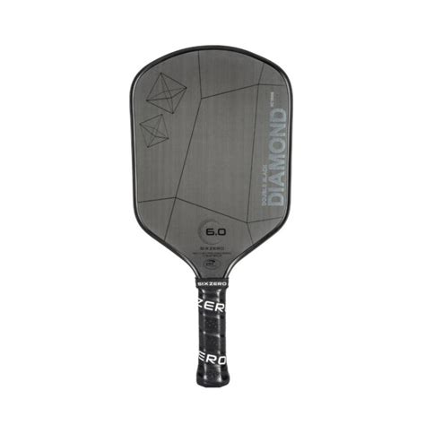 Six zero. Six Zero Black Diamond Power LIMITED EDITION Paddle Specifications: Comes with free paddle cover. Face material: Proprietary Japanese Raw Composite Material Length: 16.3” / 413mm Width: 7.5” to 7.7” / 192mm to 196mm Core Thickness: 0.63” / 16mm Grip Length: 5.5” / 140mm Grip circumference: 4.25” 108mm Average Weight: 8.1 ounces / 230gm +/- … 