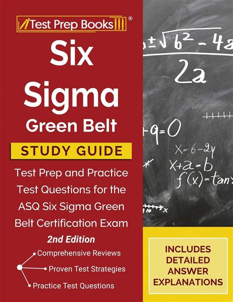 Read Six Sigma Green Belt Study Guide Test Prep Book  Practice Test Questions For The Asq Six Sigma Green Belt Exam By Six Sigma Green Belt Exam Prep Team