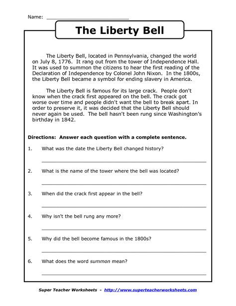 Sixth Grade (Grade 6) US History Questions - HelpTeaching