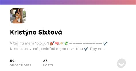 💦 PORN Sixtova.Kristyna Onlyfans Leaked