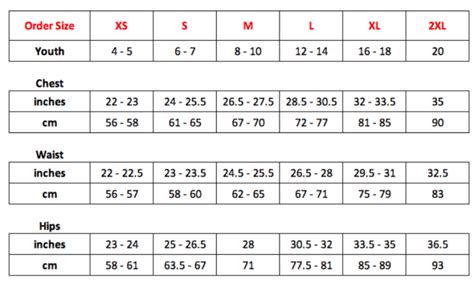 Size Guide Brief Essentials