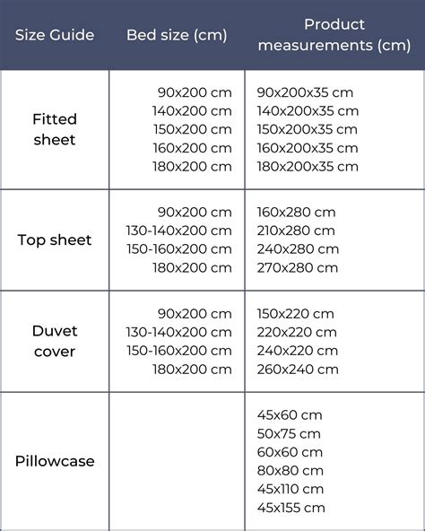 Size guide Torres Novas 1845