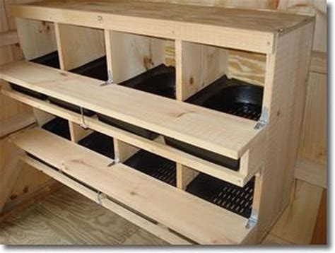 Size nesting boxes for chickens. The standard nest box size is a 12-inch cube. Smaller chicken breeds can comfortably use boxes about 10-inches cubed. Larger chickens need more room, such as a 14-inch cubed nest box. Four to five ... 