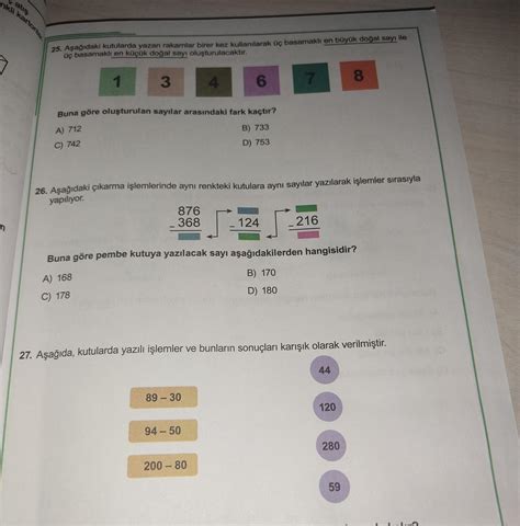 Sizin İçin Seçtiklerimiz Sizin İçin Seçtiklerimiz3 basamaklı en küçük çift sayı 100'dür.