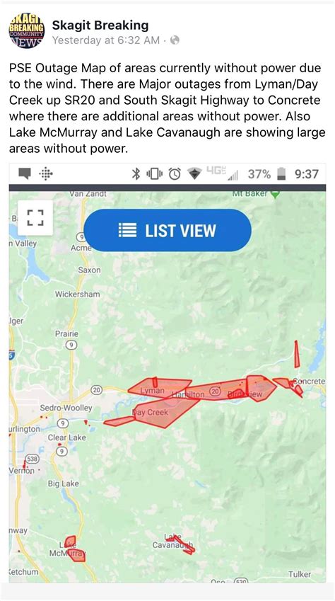 Skagit county power outage. Help them and our first responders out by practicing #turnarounddontdrown. Skagit County participated in several water rescues during the last three peak events, and don’t want to see any more. Power outages. The Puget Sound Energy Power Outage Map shows where outages are present in the community and gives estimates for reestablishment of ... 