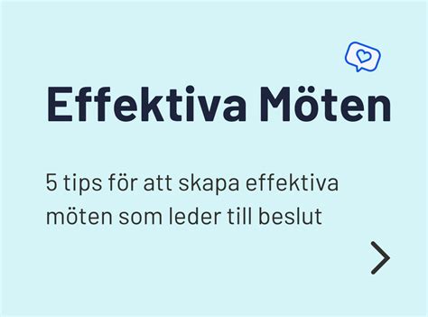 Skapa effektiva m&ouml;ten &ndash; 8 viktiga faktorer att t&auml;nka p&aring;