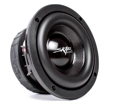 Skar 6 inch subwoofer. Description Skar Audio's EVL-1X65D4-V-LP 6.5-inch low-profile subwoofer system is designed for the audiophile seeking loud and responsive bass, but who is constrained by the space or depth in their vehicle. 