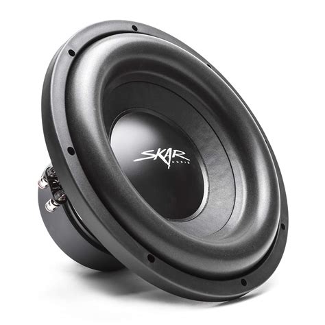 Skar sdr-12 d4 specs. The Skar Audio SVR-12 12-inch dual 4 ohm car subwoofer delivers hard hitting bass in a compact, powerful package. The SVR-12 was engineered and built with performance in mind. It starts with a unique 2.6" 4-layer high-temperature copper voice coil, allowing it to have a conservative peak power rating of 1,600 watts. 