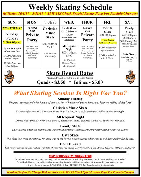 Skate World Prices And Hours