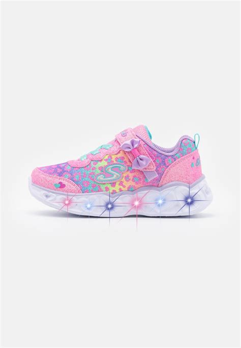 Skechers HEART LIGHTS - Sneaker low - lavender/aqua/pink