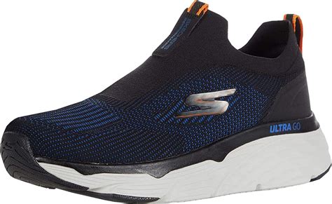 Join for Free Shipping & Earn a $5 Reward. Sleek athletic style arrives with signature comfort in Skechers Slip-ins® Relaxed Fit®: Slade - Zachary. Designed with our Exclusive Heel Pillow™, this stretch-laced style features a leather and synthetic upper with a charcoal-infused Skechers Air-Cooled Memory Foam® insole and Skechers Goga Mat .... 