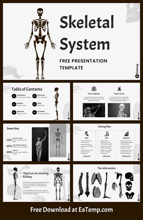 Skeletal System Powerpoint Background Powerpoint Powerpoint Templates User Interface
