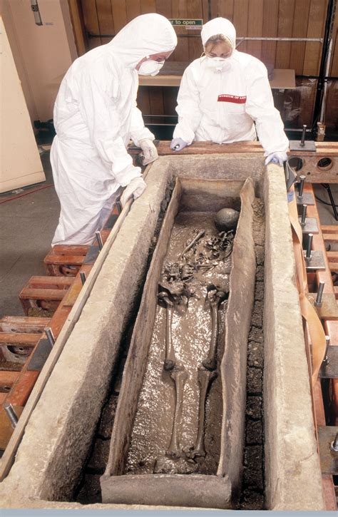 Skeletal remains of Roman aristocrat discovered in hidden lead coffin
