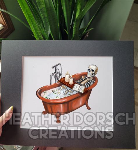 Skeleton in Bathtub - Etsy