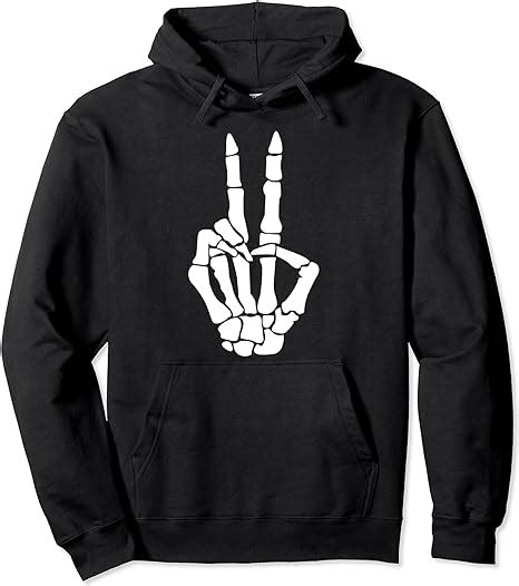 Skeleton peace sign hoodie. Things To Know About Skeleton peace sign hoodie. 