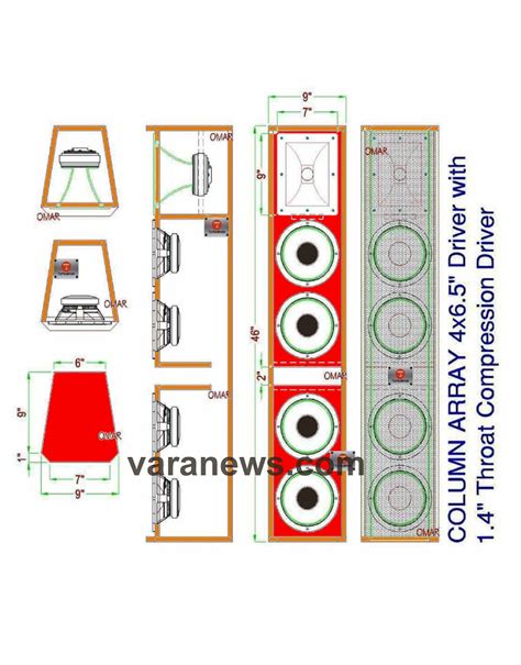 Skema Line Array 4 Inch