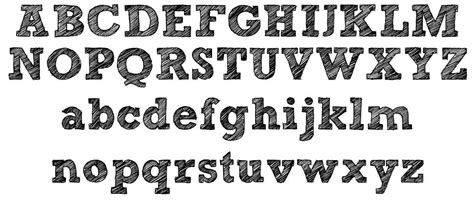 Sketch Block Font