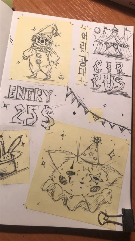 Sketch Book Circus Arts Unreasonable Joy