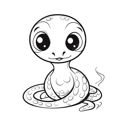 Sketch Of Small Snakes Coloring Pages
