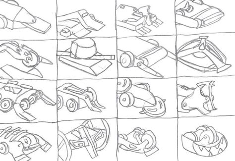 Sketch of the top 16 Battlebots from 2018...from memory (some better