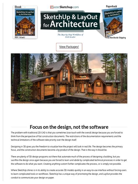 Full Download Sketchup  Layout For Architecture The Step By Step Workflow Of Nick Sonder By Matt Donley