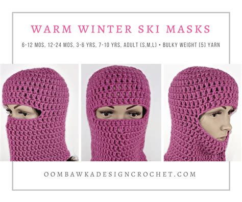 Ski Mask Crochet Pattern Free Pattern** Loc Ski Mask Open Top