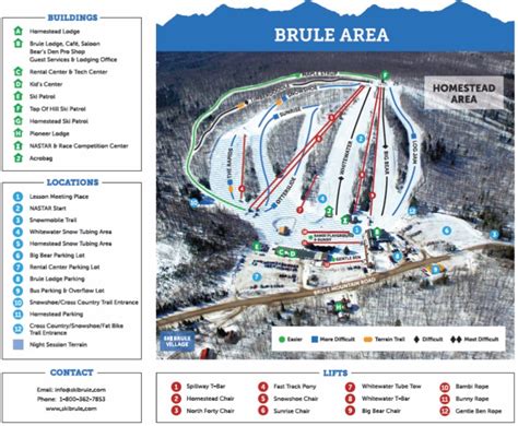 Ski brule michigan. Ski Brule is a ski area located in Stambaugh Township, Iron County, near Iron River, Michigan. [1] Ski Brule has seventeen ski runs and eleven ski lifts. [1] The trails include … 