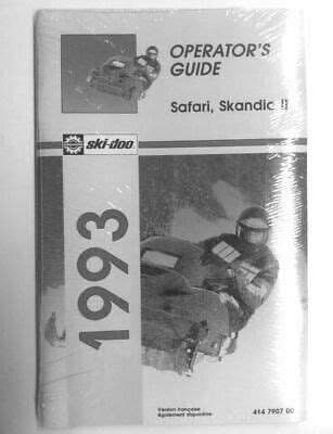 Ski doo skandic 1993 service manual 503. - Hand maintenance guide book for massage therapists.