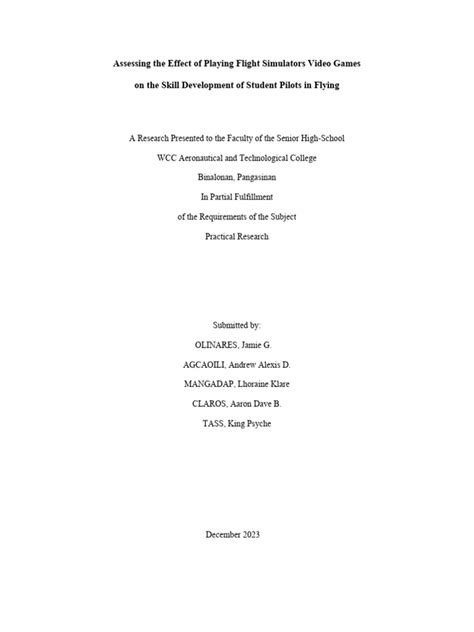 Skill Development Path for Student Pilots