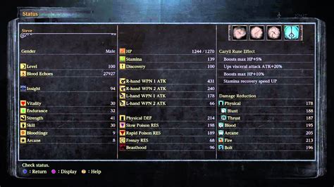  Decided to replay Bloodborne today because it was the first Souls/Borne game i played and got completely wrecked by it first time round, I did it completely blind and was unaware there was a online community, my build was so so bad it was laughable, it took me 80 hours to complete I think I ended on BL88, I missed about 3 optional bosses and I ... . 