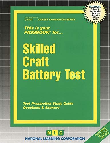 Skill craft battery test study guide. - Rex stout a biography brownstone mystery guides.