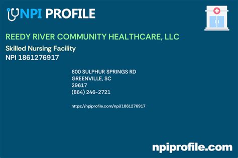 Skilled Nursing Facility in Inman, SC - NPI Profile