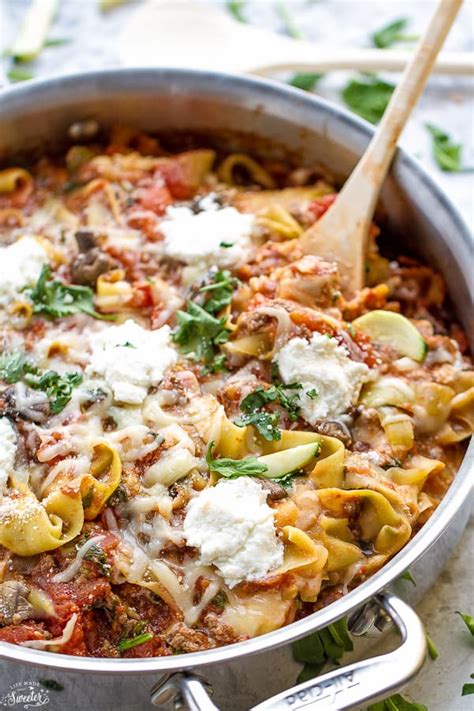 Skillet Lasagna Recipe Life Made Sweeter