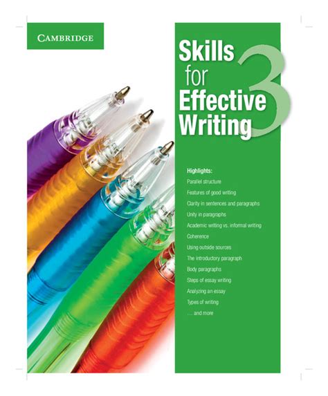 Skills For Effective Writing Level 3 Student Book