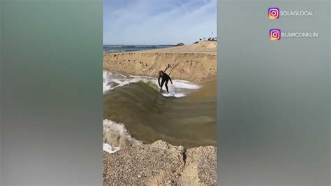 Skimboard riders battling Laguna Beach officials over Aliso Beach sand berm
