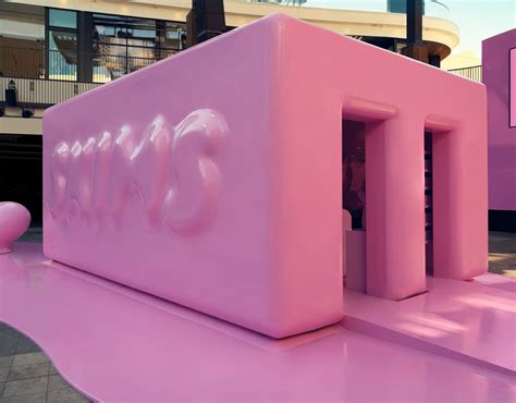 Skims pop up. Kim Kardashian wore all pink for the Skims Valentine's Day pop-up store opening at the Westfield Century City Atrium in Los Angeles. Select styles are still available online. 
