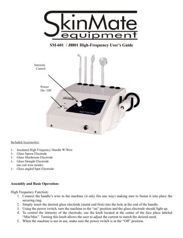 Skinmate sm 601 high frequency manual. - Manufacturing technology for aerospace structural materials.