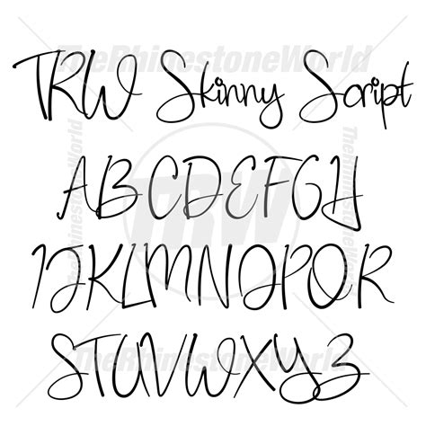 Skinny Script True Type Font Download