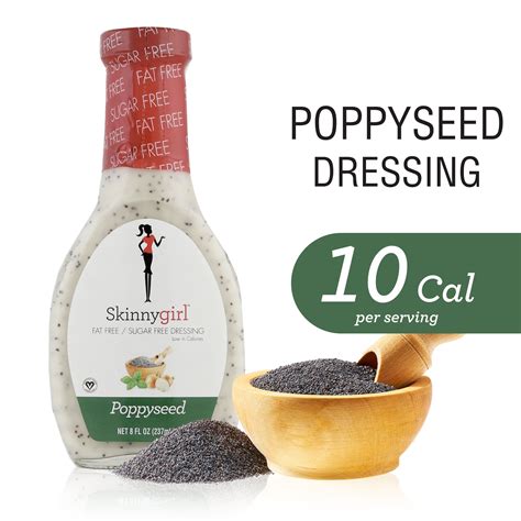 Skinnygirl Fat Free / Sugar Free Dressing, Poppyseed