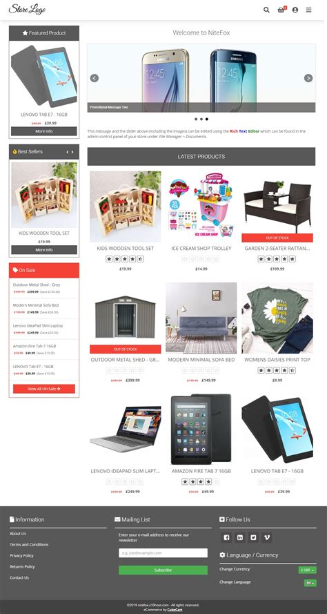 Skins Extensions Marketplace Cubecart