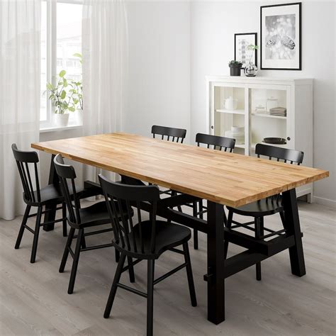 Skogsta table. SKOGSTA / NORDVIKEN. Table and 6 chairs, acacia/black, 92 1/2x39 3/8 ". $939.00. (20) Choose Chair Nordviken black. How to get it. Delivery to 60602 Information currently unavailable. Find all options at checkout. 
