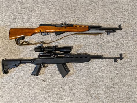 Sks arby sks. While I like my SKS's, they are carbines. Can a carbine be a sniper rifle? Well, the US M3 carbine was- but only due to the IR night scope. The Winchester ballistics tables indicate that a 123 gr FMJ 7.62x39, zeroed at 100 yards, will drop 17.6 inches at 300 yds, and have about 580 ft lbs of energy- and take a half second to get there. 