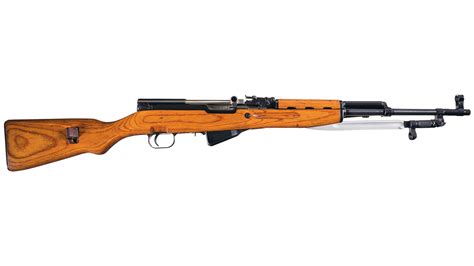 RUSSIAN SKS LAMINATED SEMI C.7.62X39 The Soviet SKS Semi-Auto 7.62×39 Rifle has a conventional carbine layout, with a wooden stock Add to wishlist Add to cart