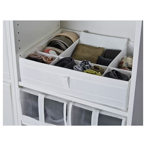 Goes well with. SKUBB Box, set of 6, dark grey These small boxes bring order to your chaos helping you to sort socks, lingerie, and accessories. Use one or a few in each drawer depending on your needs. You can use them in the bathroom too.. 